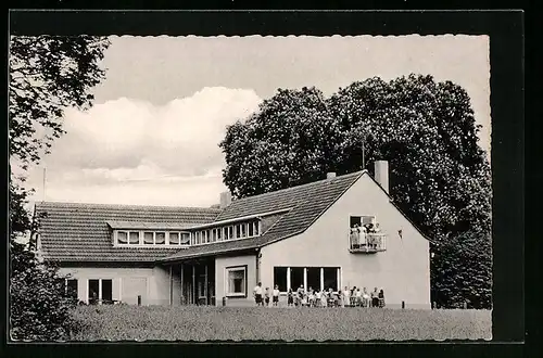 AK Stöcken b. Breckerfeld, Naturfreundehaus, Am Sommerhagen` mit Gästen