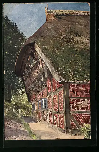 AK Hamburg-Curslack, Hufnerhaus von 1663