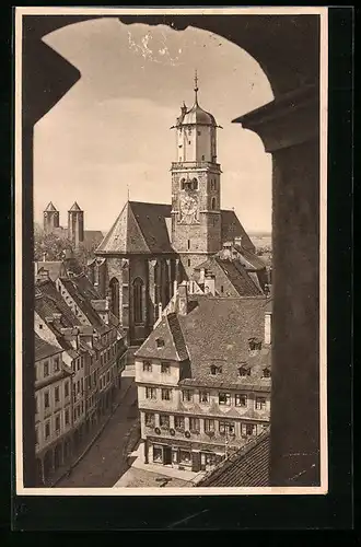 AK Memmingen, St. Martinskirche, Sängerbundfest 1929