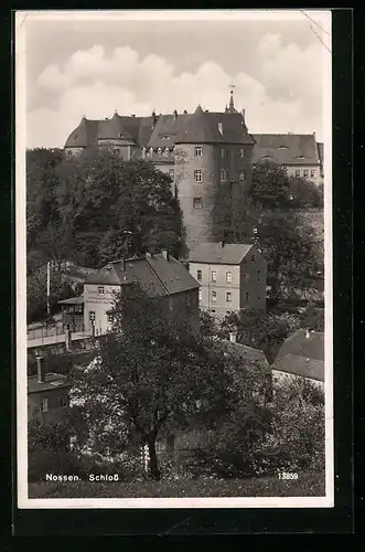 AK Nossen, Ortspartie mit Schloss