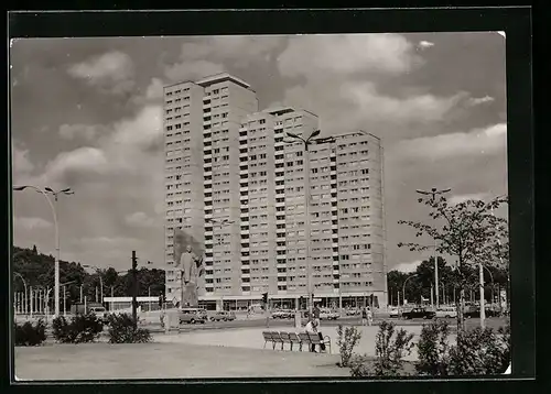 AK Berlin, Hochhaus am Leninplatz
