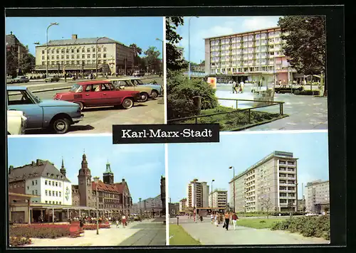 AK Karl-Marx-Stadt, Interhotel Chemnitzer Hof, Interhotel Moskau