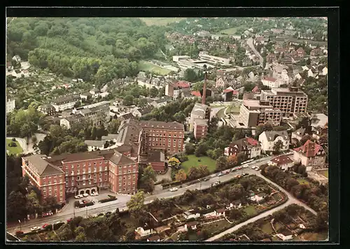 AK Wuppertal, Diakoniewerk Bethesda vom Flugzeug aus