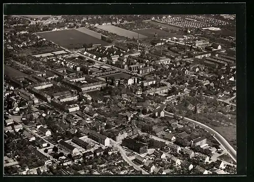 AK Hannover-Badenstedt, Ortsansicht vom Flugzeug aus