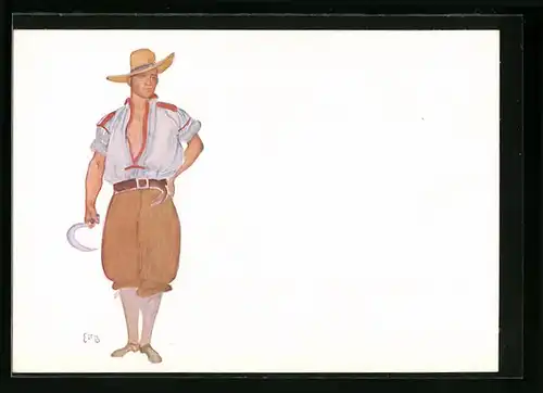 Künstler-AK Fete Federale de Chant, Festival, Garcon Fort pur la Moisson