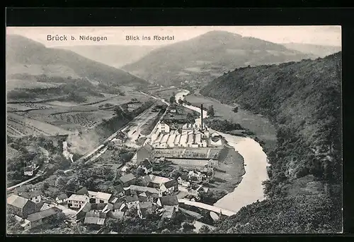 AK Brück b. Nideggen, Blick ins Roertal