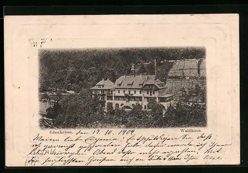AK Edenkoben, Blick auf das Waldhaus