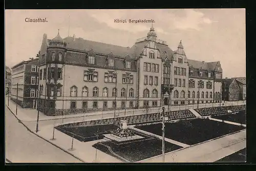 AK Clausthal, Blick zur Königlichen Bergakademie