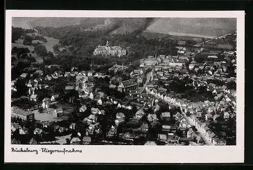 AK Bückeburg, Gesamtansicht vom Flugzeug aus