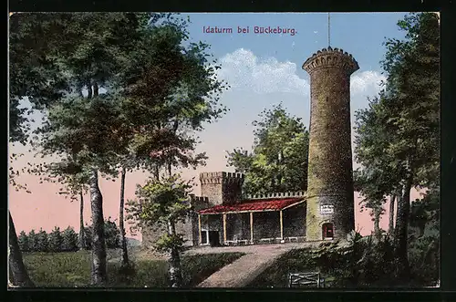 AK Bückeburg, Blick auf den Idaturm
