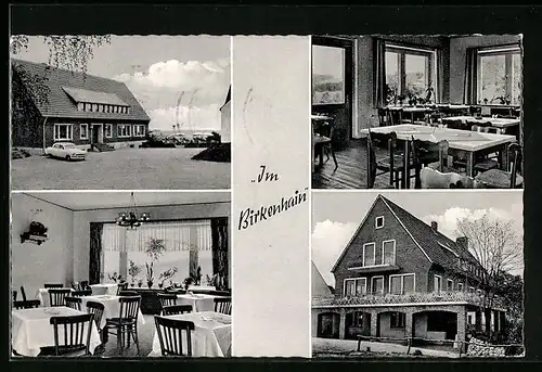 AK Gross-Reken, Gaststätte und Pension Im Birkenhain, Innenansichten