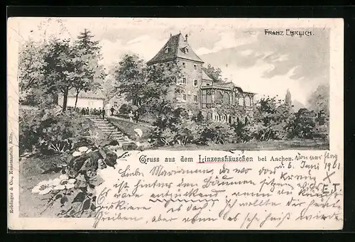 Künstler-AK Aachen, Linzenshäuschen