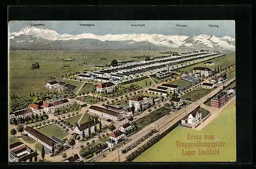 AK Lager Lechfeld, Blick auf den Truppenübungsplatz