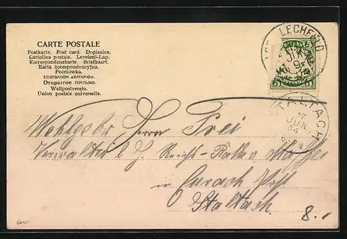 AK Lager Lechfeld, Gesamtansicht aus der Vogelschau