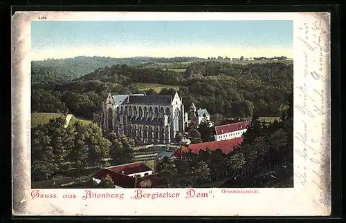 AK Altenberg, Gesamtansicht mit Bergischen Dom