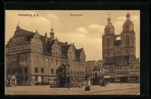 AK Wittenberg a. E., Marktplatz