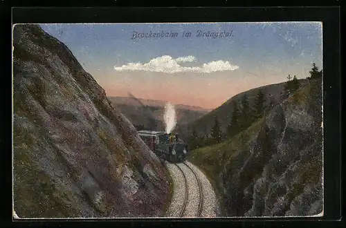 AK Brockenbahn im Drängetal