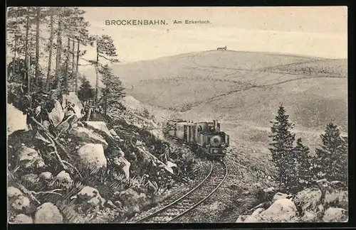 AK Brockenbahn am Eckerloch