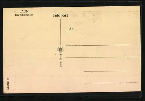 AK Laon, Die Zahnradbahn, Bergbahn