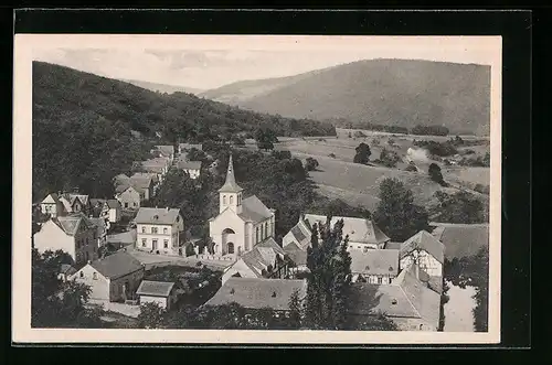 AK Hausen bei Heimbach /Eifel, Ortsansicht mit Blick in die Landschaft