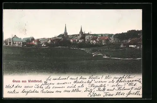 AK Waldbroel, Panorama des Ortes
