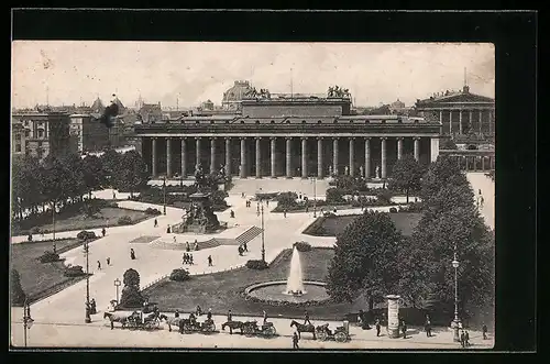 AK Berlin, Lustgarten und Museum von oben gesehen