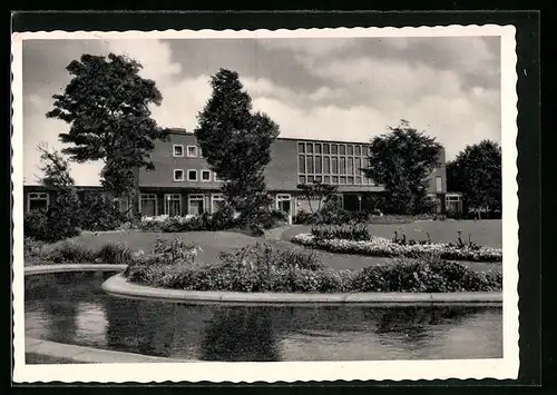 AK Düren /Rhld., Gesamtansicht der Stadthalle