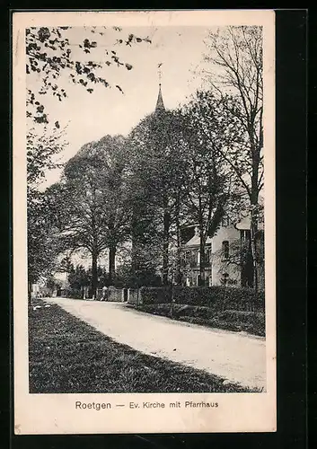AK Roetgen, Ev. Kirche mit Pfarrhaus