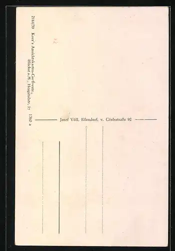 AK Eilendorf, Partie am Kriegerdenkmal