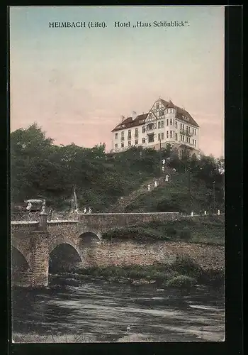 AK Heimbach /Eifel, Hotel Haus Schönblick