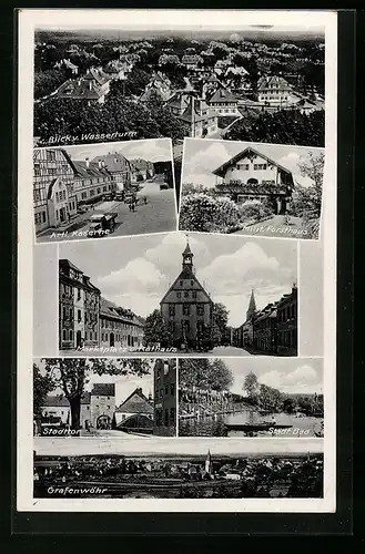 AK Grafenwöhr, Milit. Forsthaus, Artl. Kaserne, Städt. Bad, Stadttor