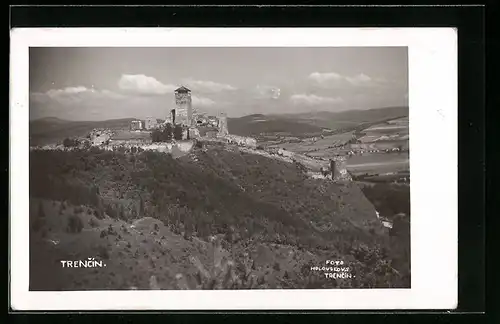 AK Trencin, Panorama mit Burgruine