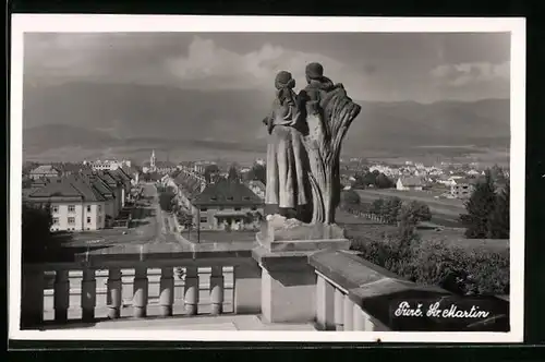 AK Turc. Svaty Martin, Panorama mit Strassenpartie