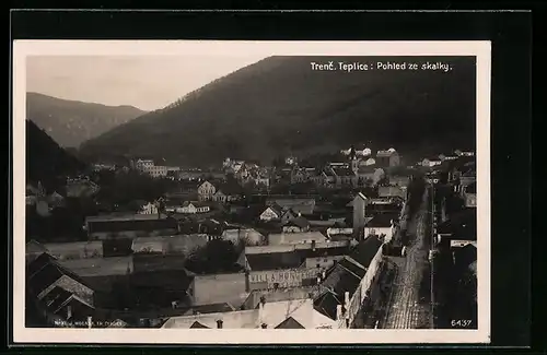 AK Trenc. Teplice, Pohled ze skalky