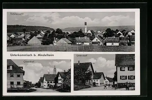 AK Unterkammlach b. Mindelheim, Totalansicht, Oberdorf, Unterdorf