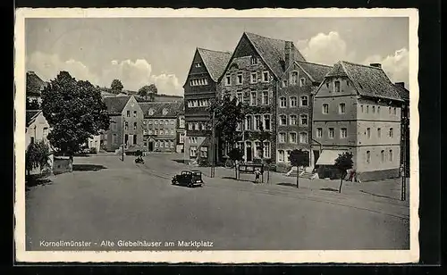 AK Kornelimünster, Alte Giebelhäuser am Marktplatz