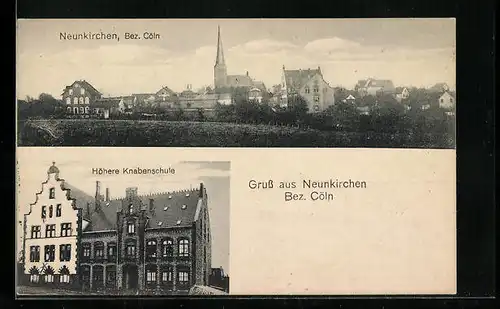 AK Neunkirchen /Bez. Cöln, Höhere Knabenschule