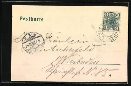 AK Sterzing, Blick zur Burg Sprechenstein