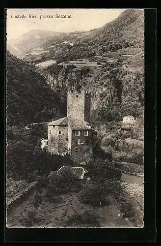 AK Bolzano, Blick zum Castello Ried