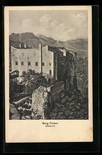 AK Persen, Blick zur Burg Persen