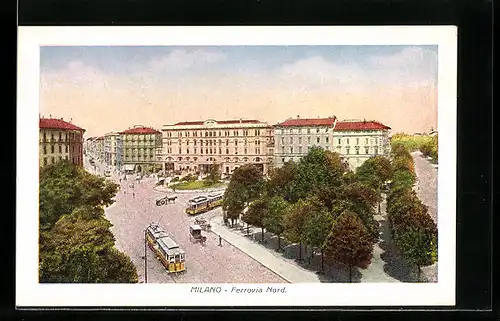AK Milano, Ferrovia Nord, Strassenbahnen