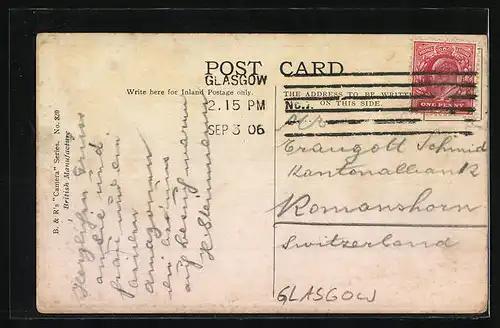 AK Glasgow, Botanic Gardens Gate mit Strassenbahnen