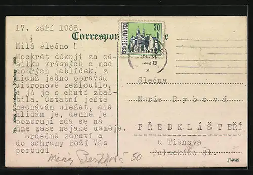 AK Toblach, Ortsansicht mit Kirche