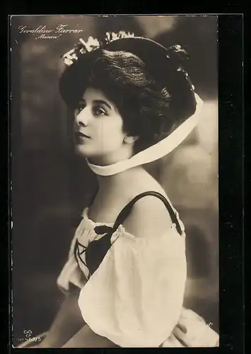 AK Opernsängerin Geraldine Farrar Manon