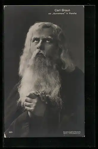 AK Opernsänger Carl Braun als Gurnemanz in Parsifal