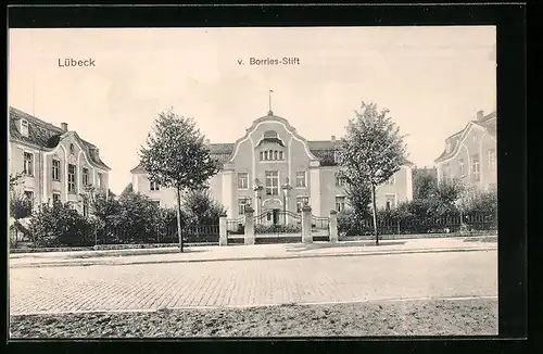 AK Lübeck, V. Borries-Stift, Strassenpartie