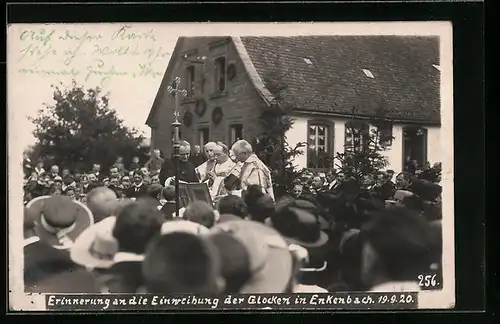 AK Enkenbach, Erinnerung an die Einweihung der Glocken 1920, Bischof bei einer Rede