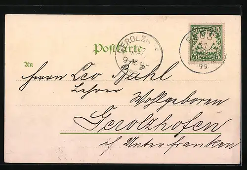 Lithographie Floss, Totalansicht, Ruine Haselstein, Ruine Flossenburg