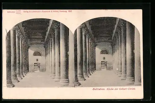 Stereo-AK Bethlehem, Kirche der Geburt-Christi