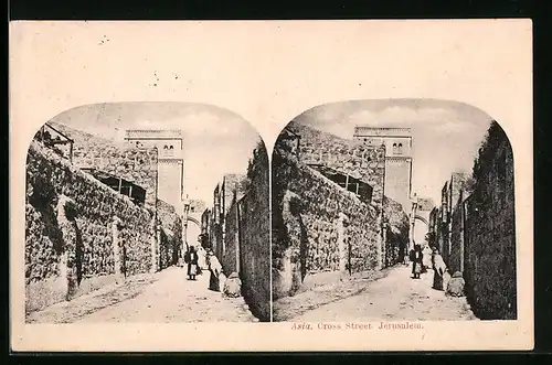 Stereo-AK Jerusalem, Cross Street